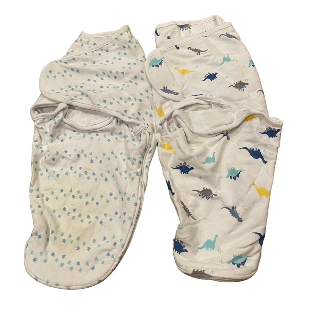 Aden + Anais Essentials Swaddle Blanket Dinosaur Lot 0-3 Months Baby Boy 4/$20 🛑
